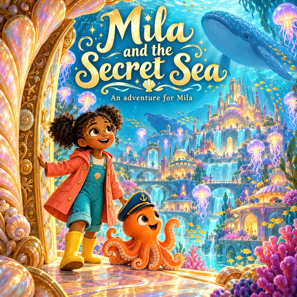 Mila and the Secret Sea illustrated cover
